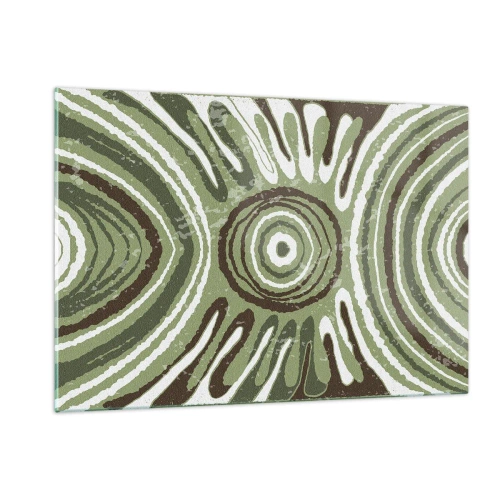 Schilderen op glas - Een explosie van emoties - 120x80 cm