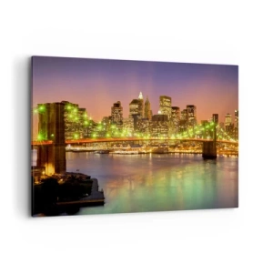 Schilderen op canvas - Het licht gaat hier nooit uit - 100x70 cm