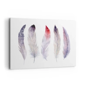 Schilderen op canvas - Delicaat als veelkleurige mist - 120x80 cm