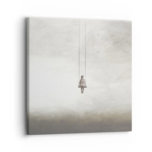 Schilderen op canvas - Een kind in ons - 30x30 cm