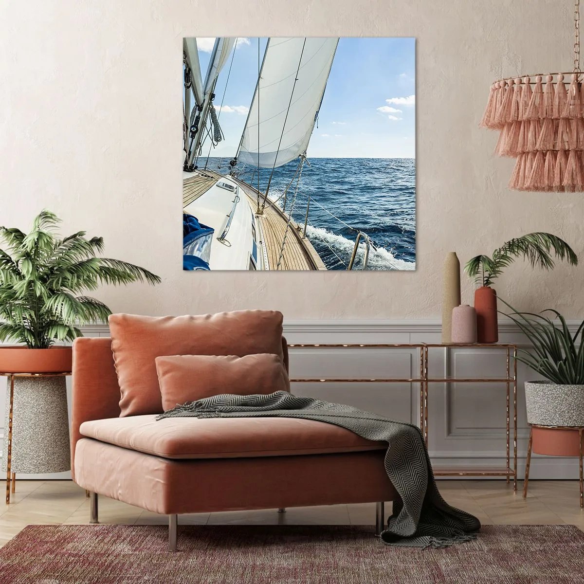 Schilderen op canvas - Ahoi, avontuur - 30x30 cm