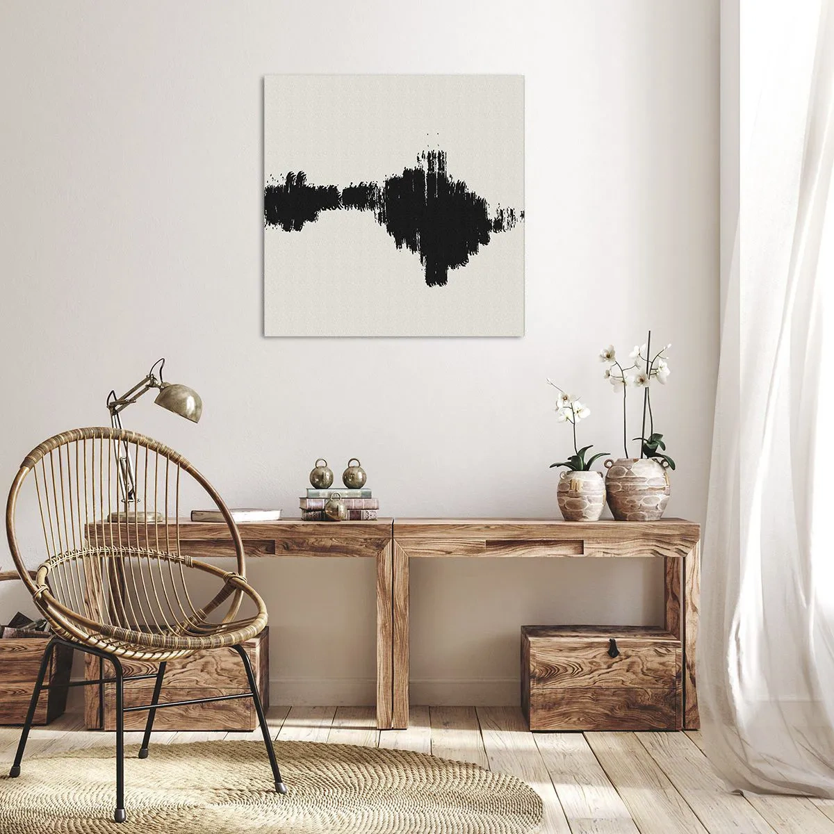 Schilderen op canvas - Trillingen van verbeelding - 70x70 cm