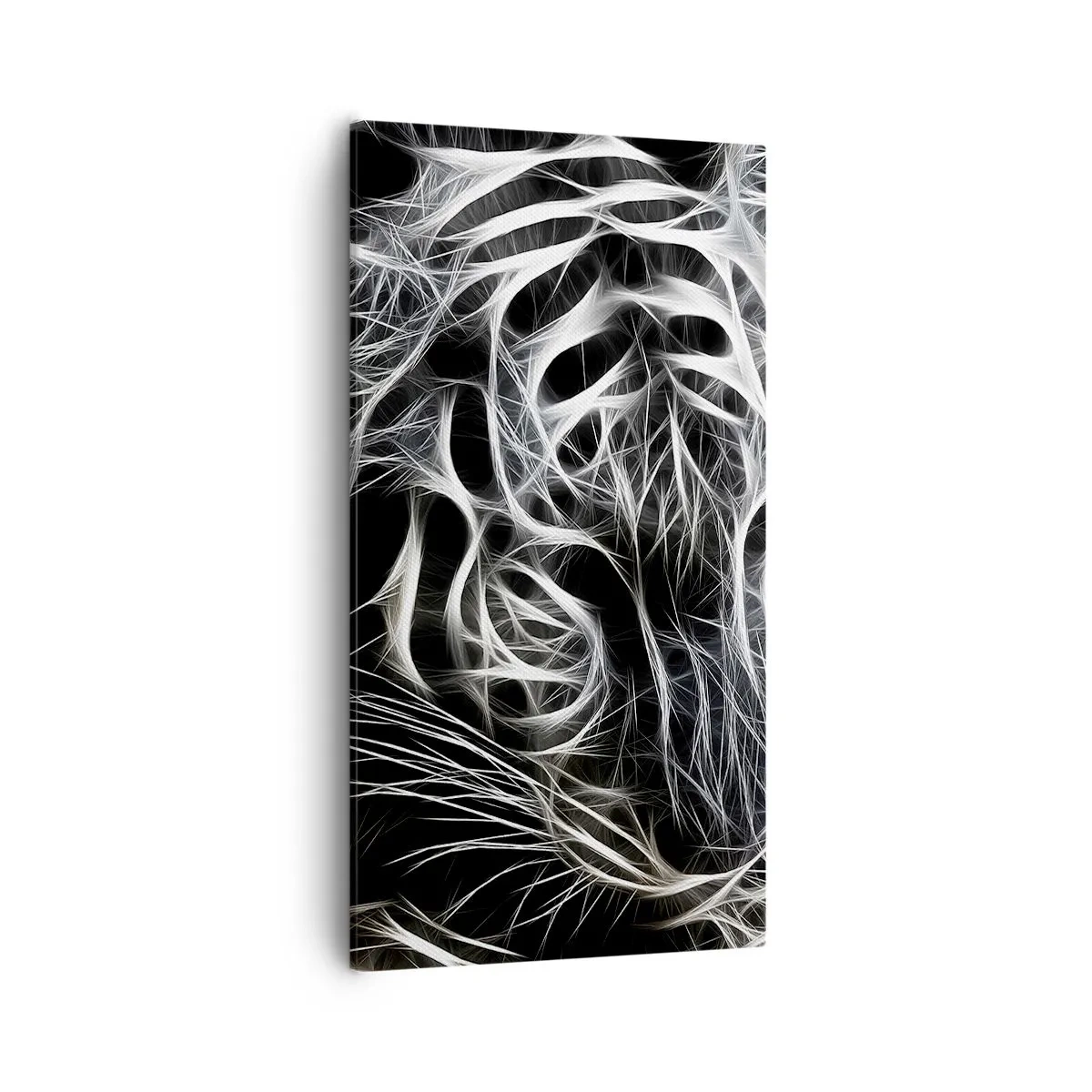 Schilderen op canvas - Een onderzoek naar de lichtheid van katten - 55x100 cm