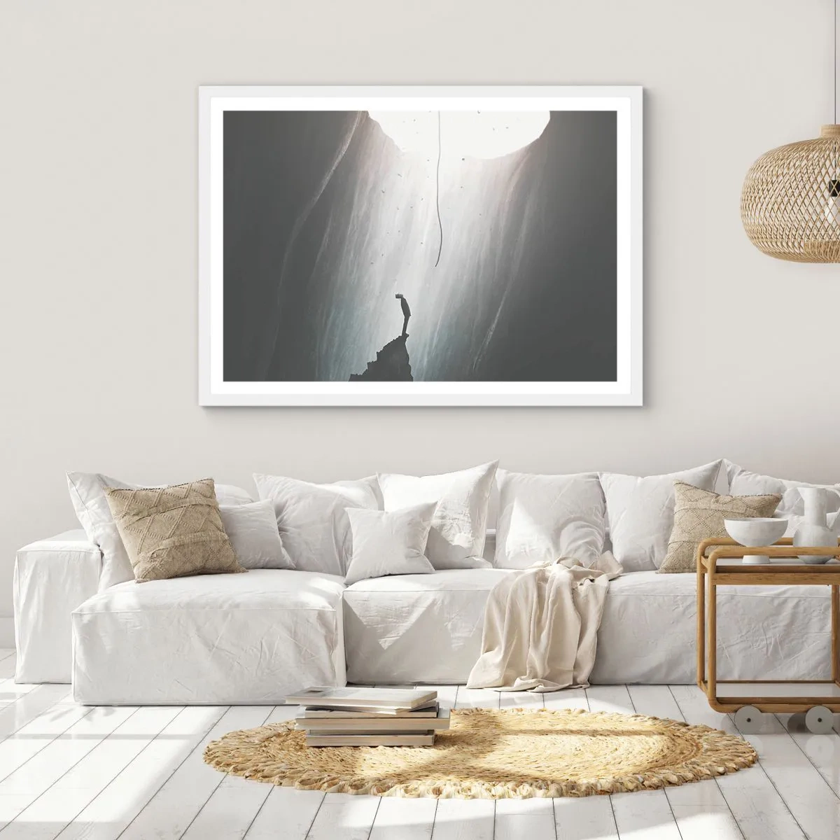 Poster in een witte lijst - Er is altijd een uitweg - 70x50 cm