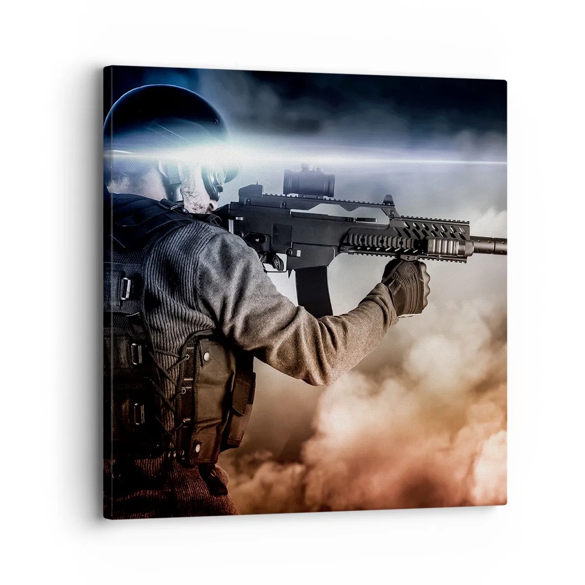 Schilderen op canvas - Gewoon een held - 30x30 cm