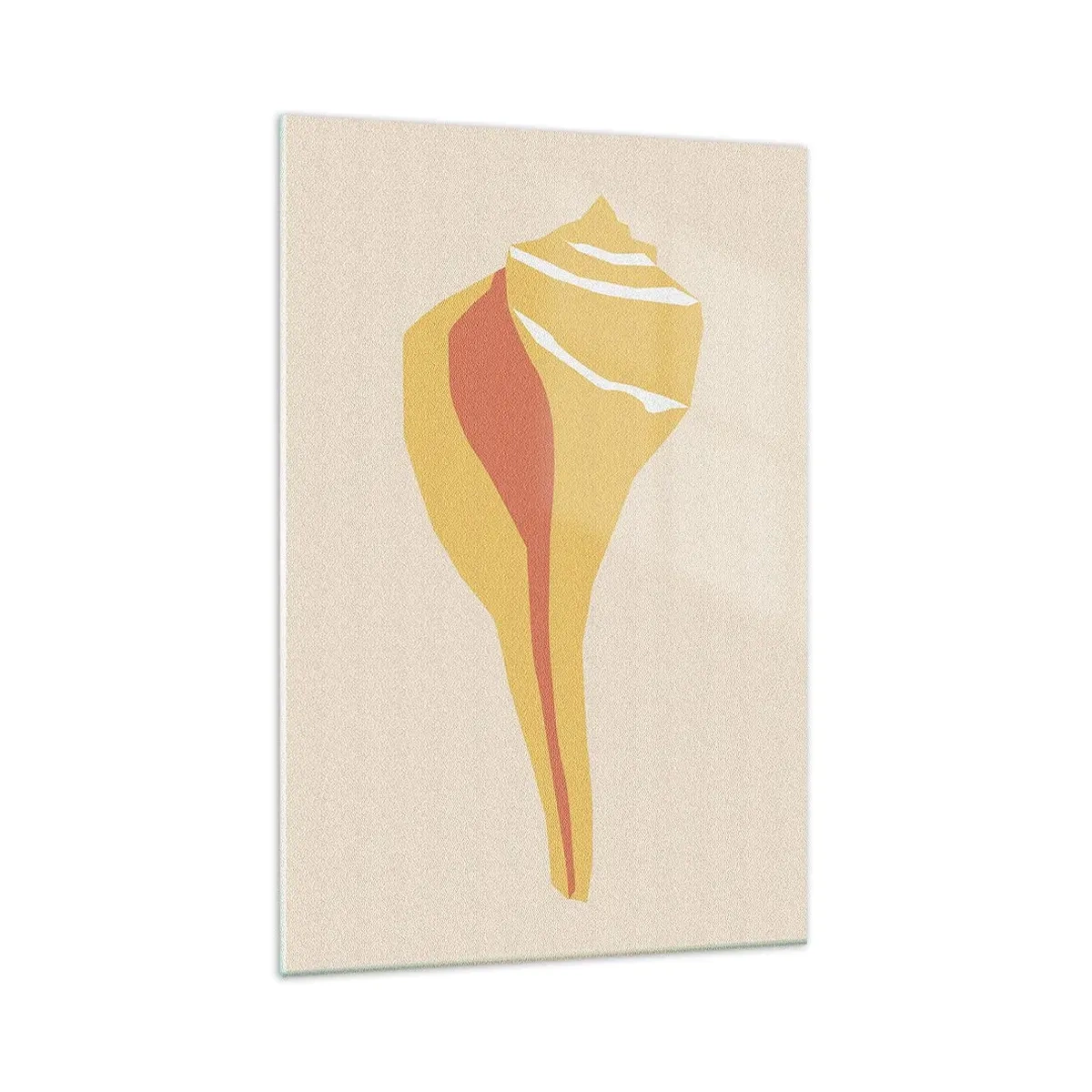 Schilderen op glas - Organische abstractie – groei - 70x100 cm