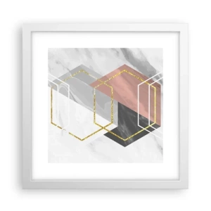 Poster in een witte lijst - Keten samenstelling - 30x30 cm