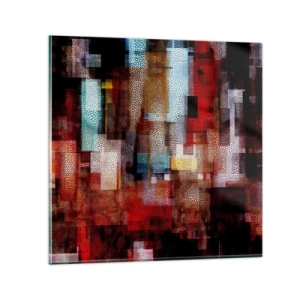 Schilderen op glas - Het is een allegaartje - 60x60 cm