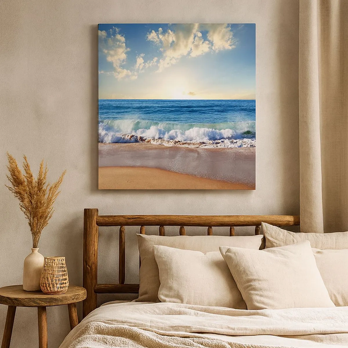 Schilderen op canvas - Beweging en stilte tegelijk - 30x30 cm