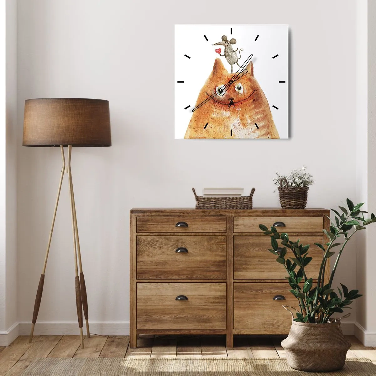 Wandklok - Klok - De paradoxen van de liefde - 40x40 cm