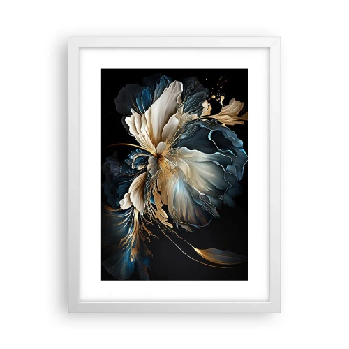 Poster in een witte lijst - Sprookjesachtige varenbloem - 30x40 cm