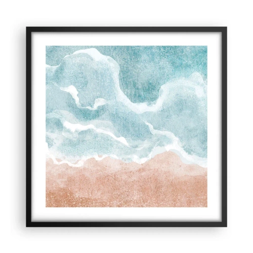 Poster in een zwarte lijst - Wolkenabstractie - 50x50 cm