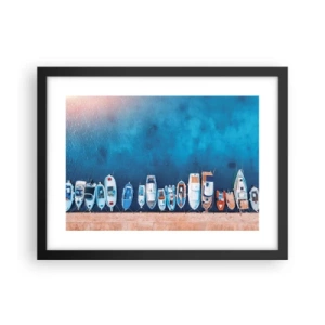 Poster in een zwarte lijst - In één rij - 40x30 cm