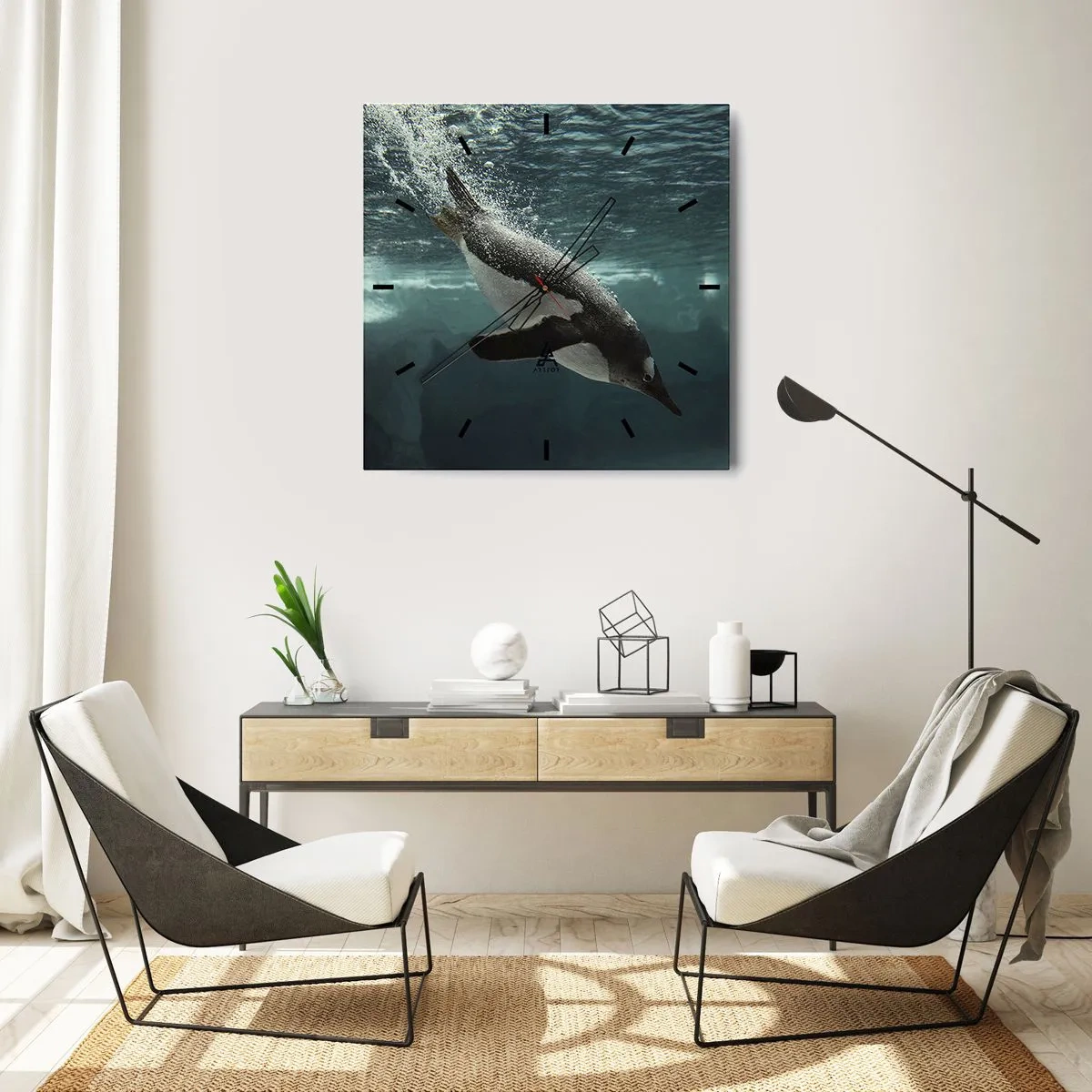 Wandklok - Klok - Welkom in mijn wereld - 30x30 cm