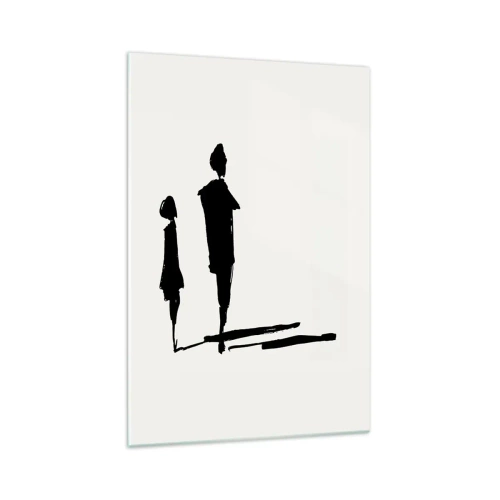Schilderen op glas - Zeker samen? - 70x100 cm