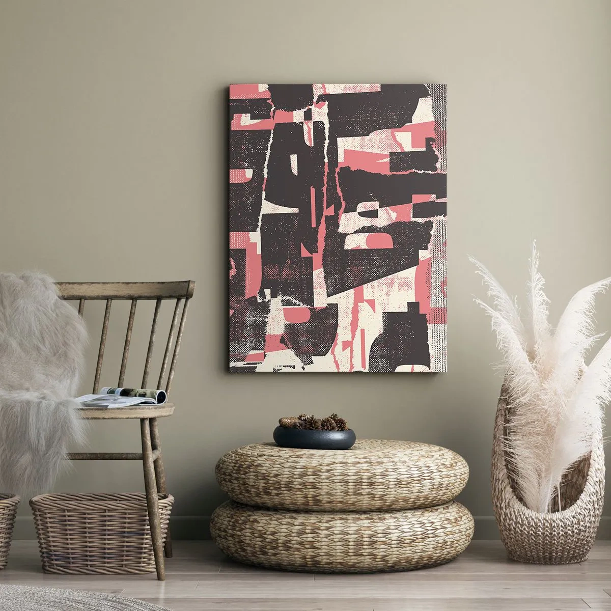 Schilderen op canvas - Al dit lawaai - 70x100 cm