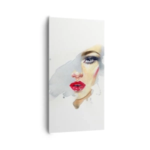 Schilderen op canvas - Weerspiegeld in een druppel water - 65x120 cm