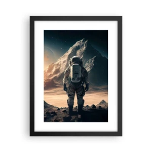 Poster in een zwarte lijst - Nieuwe uitdaging - 30x40 cm