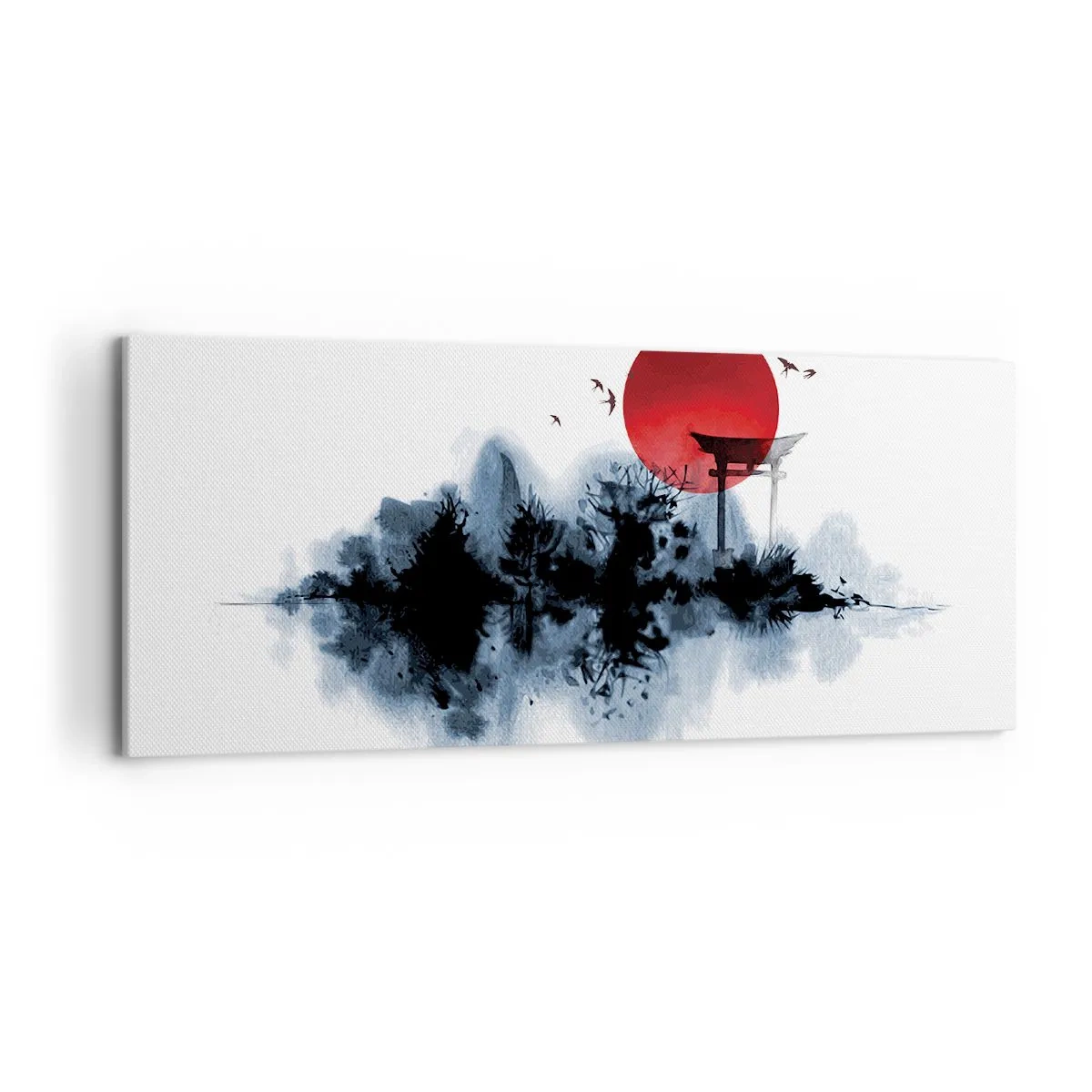 Schilderen op canvas - Japanse weergave - 120x50 cm