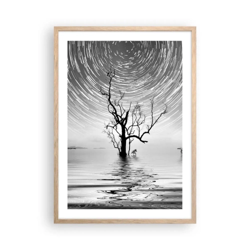 Een poster in een licht eiken lijst - Een symfonie van de natuur - 50x70 cm