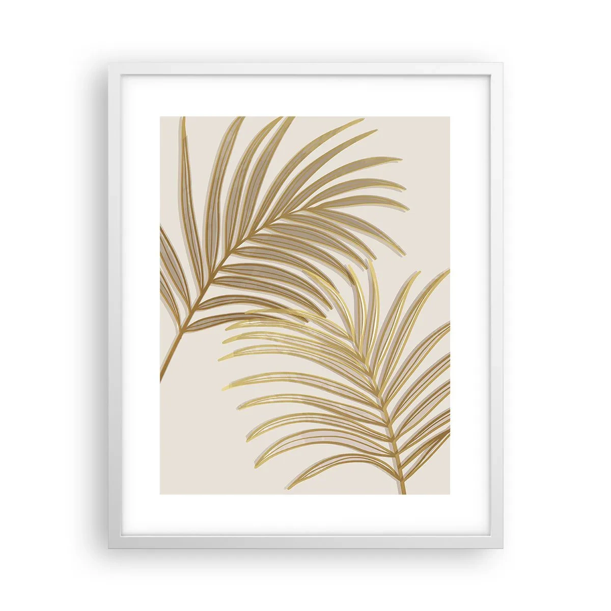 Poster in een witte lijst - Gouden Palm! - 40x50 cm