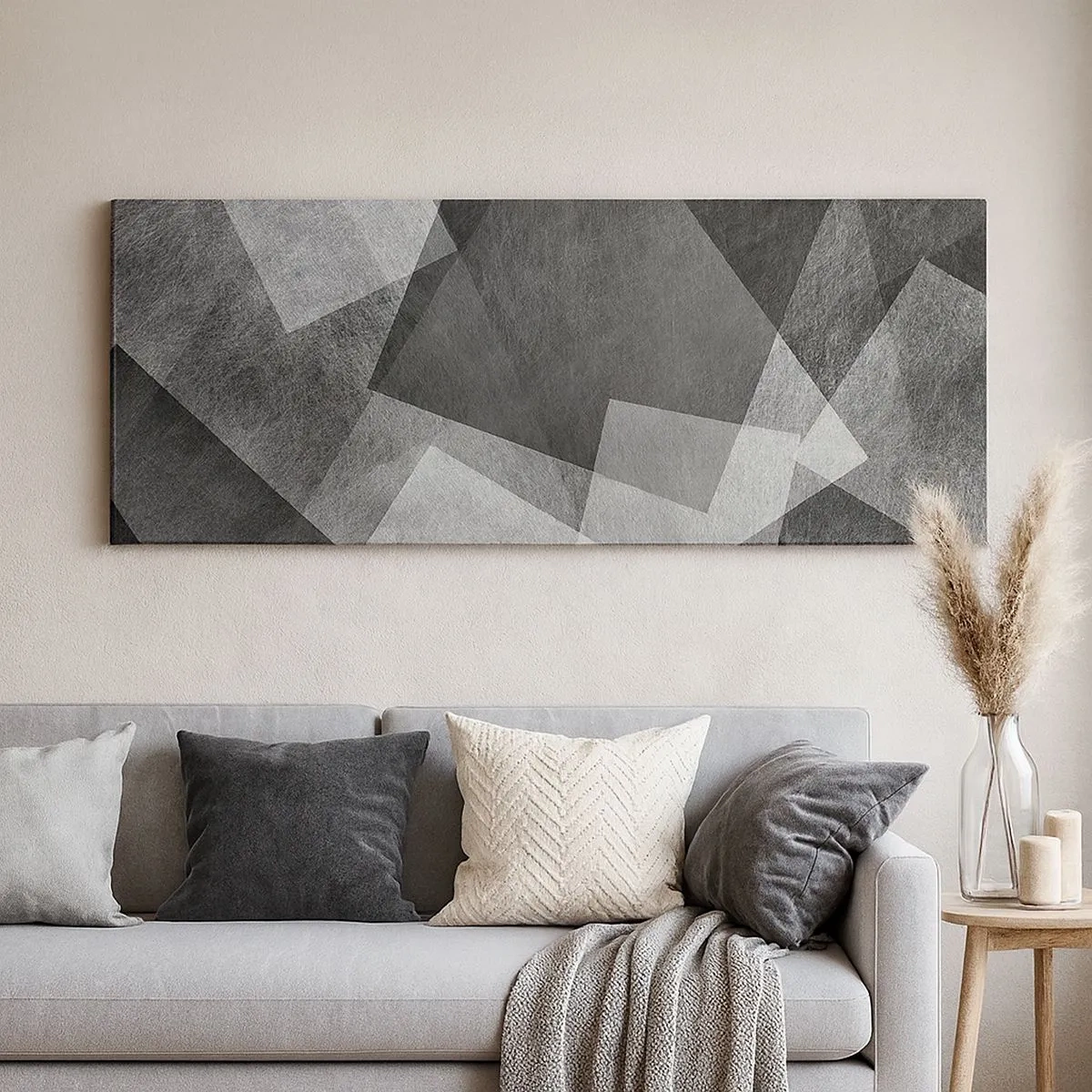 Schilderen op canvas - Het eeuwige symbool van duurzaamheid en orde - 100x40 cm