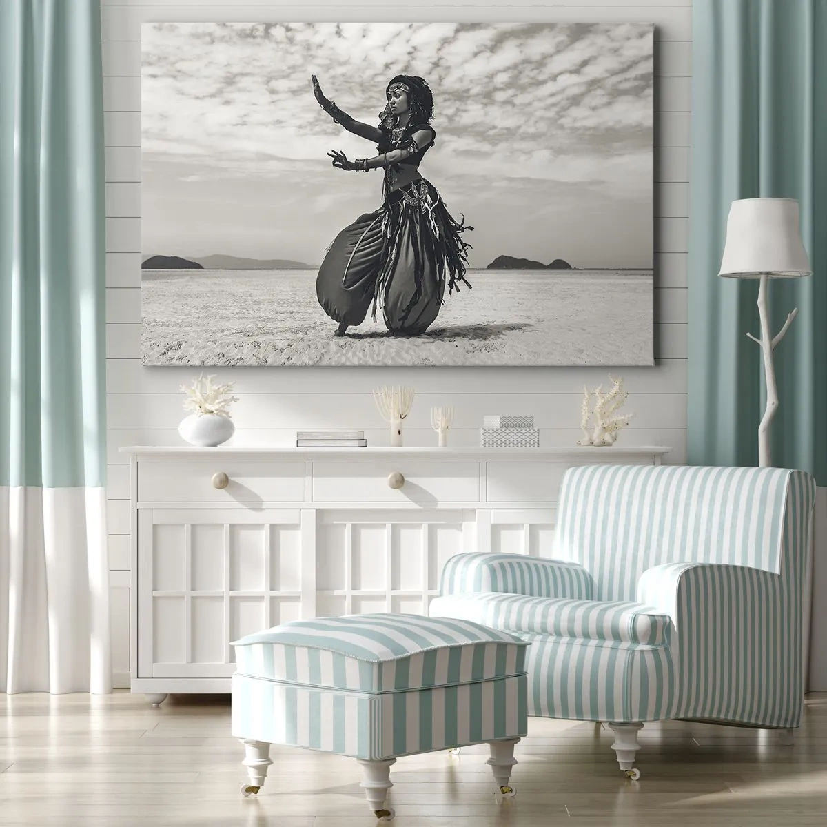 Schilderen op canvas - De dans van de zuidelijke eilanden - 70x50 cm