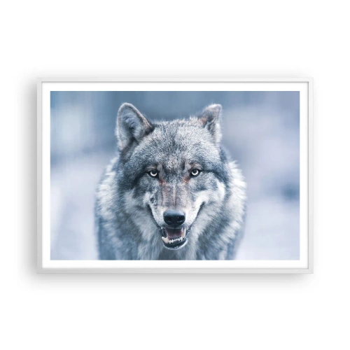 Poster in een witte lijst - Ga jij de uitdaging aan? - 100x70 cm