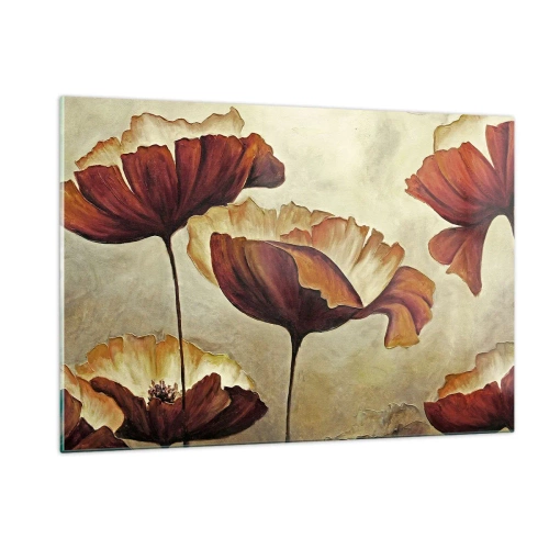 Schilderen op glas - Golvend weiland - 120x80 cm