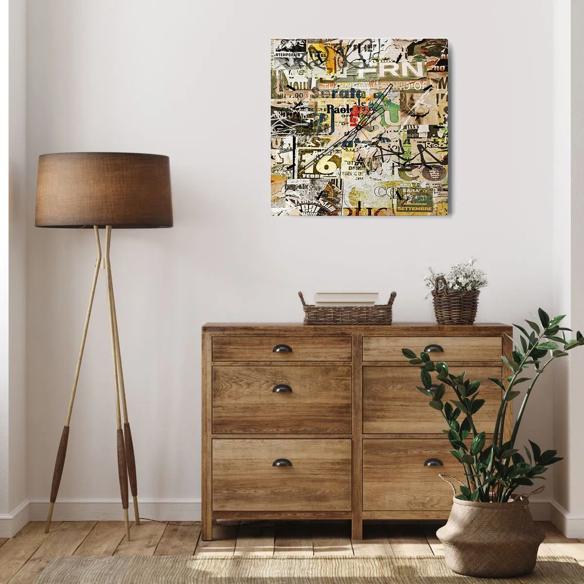 Wandklok - Klok - O, het gebeurt... - 30x30 cm