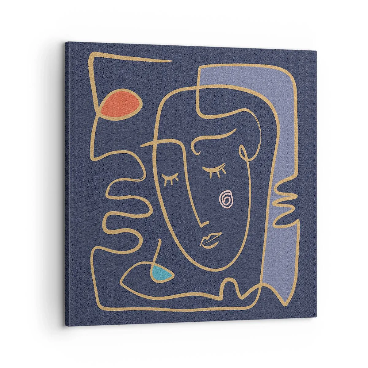 Schilderen op canvas - In nadenken - 60x60 cm