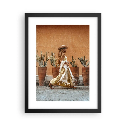 Poster in een zwarte lijst - Hippie-stijl - 30x40 cm