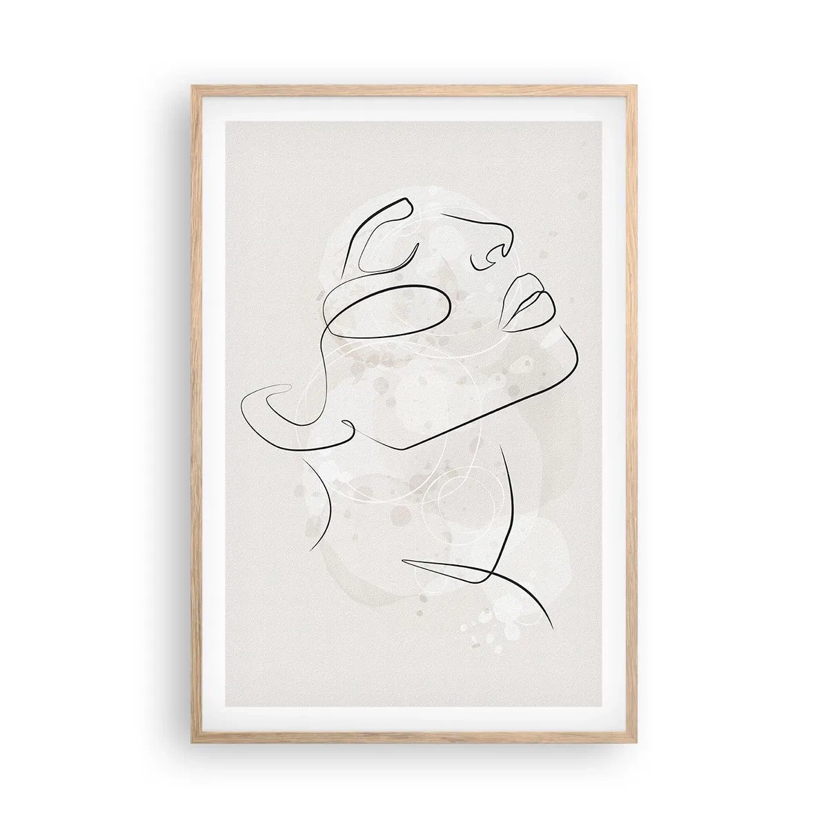 Een poster in een licht eiken lijst - De omtrek van een droom - 61x91 cm