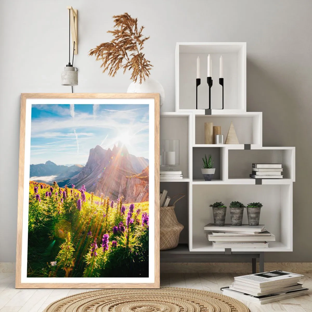 Een poster in een licht eiken lijst - Het geheime leven van kruiden - 70x100 cm