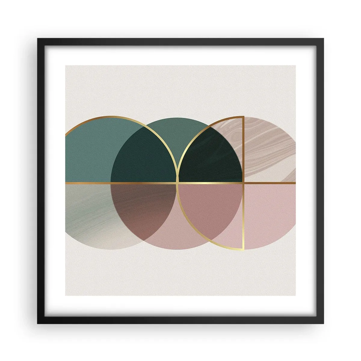 Poster in een zwarte lijst - Wiel voor wiel... - 50x50 cm