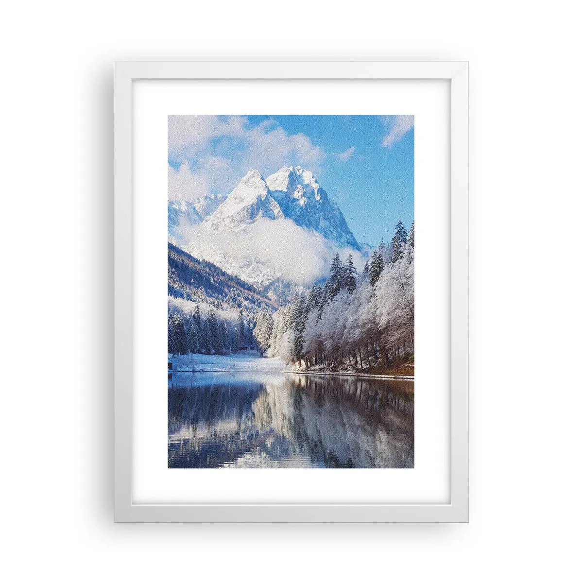 Poster in een witte lijst - Sneuwwacht - 30x40 cm