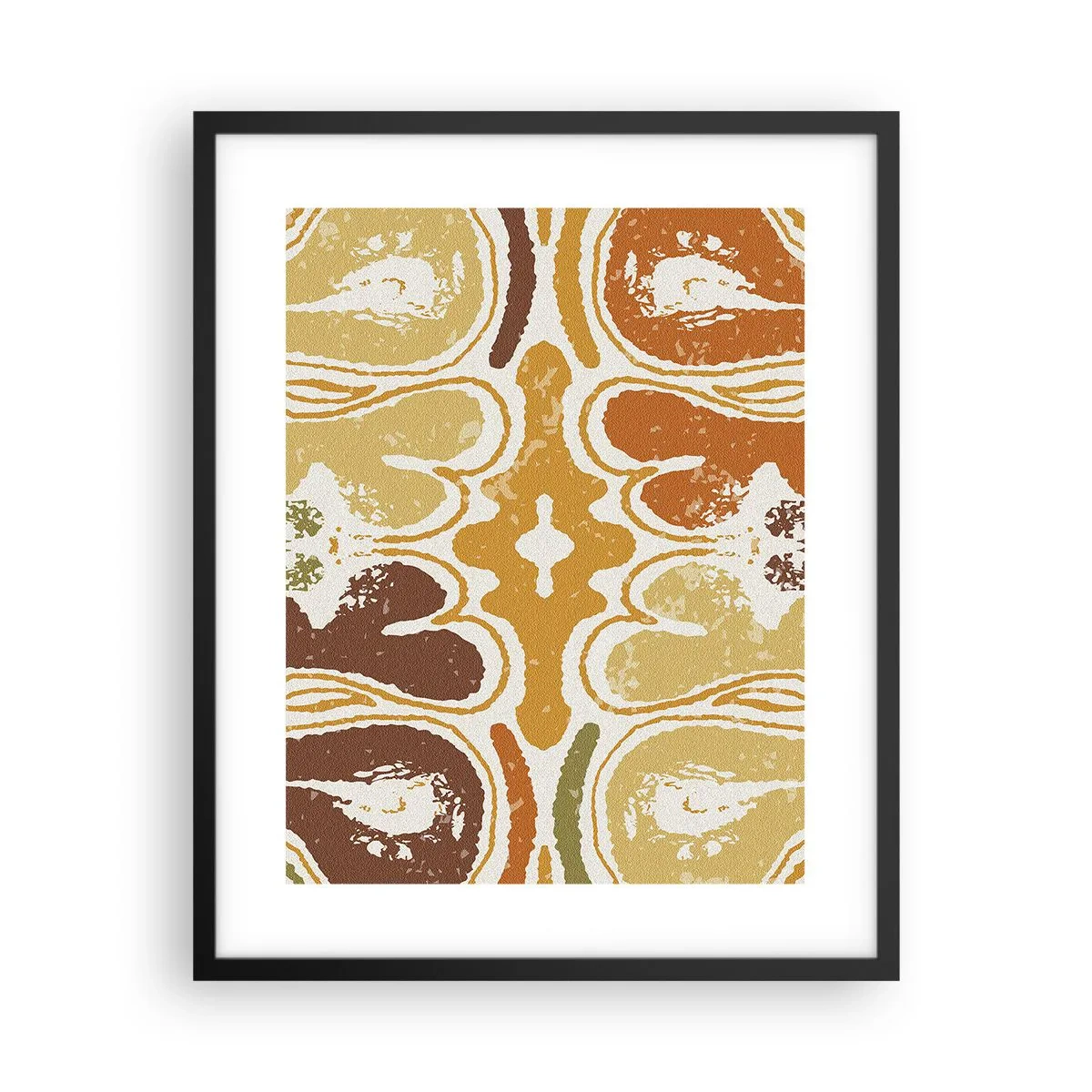 Poster in een zwarte lijst - Sentimentele abstractie - 40x50 cm