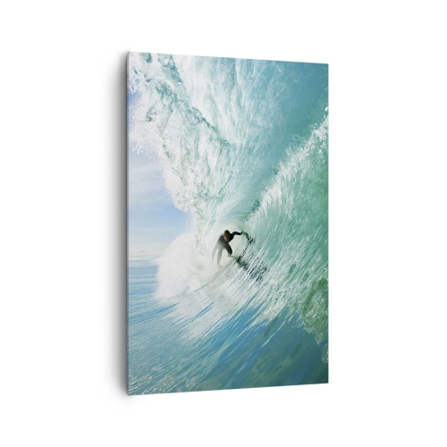 Schilderen op canvas - Altijd op de golf - 80x120 cm