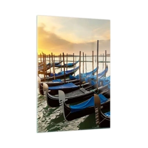 Schilderen op glas - Voordat de rumoer komt - 50x70 cm