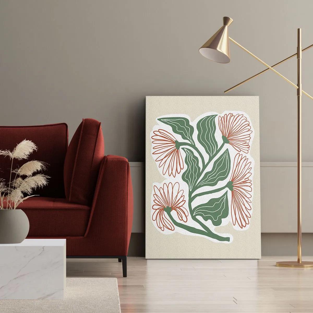 Schilderen op canvas - Folk en modern - 50x70 cm