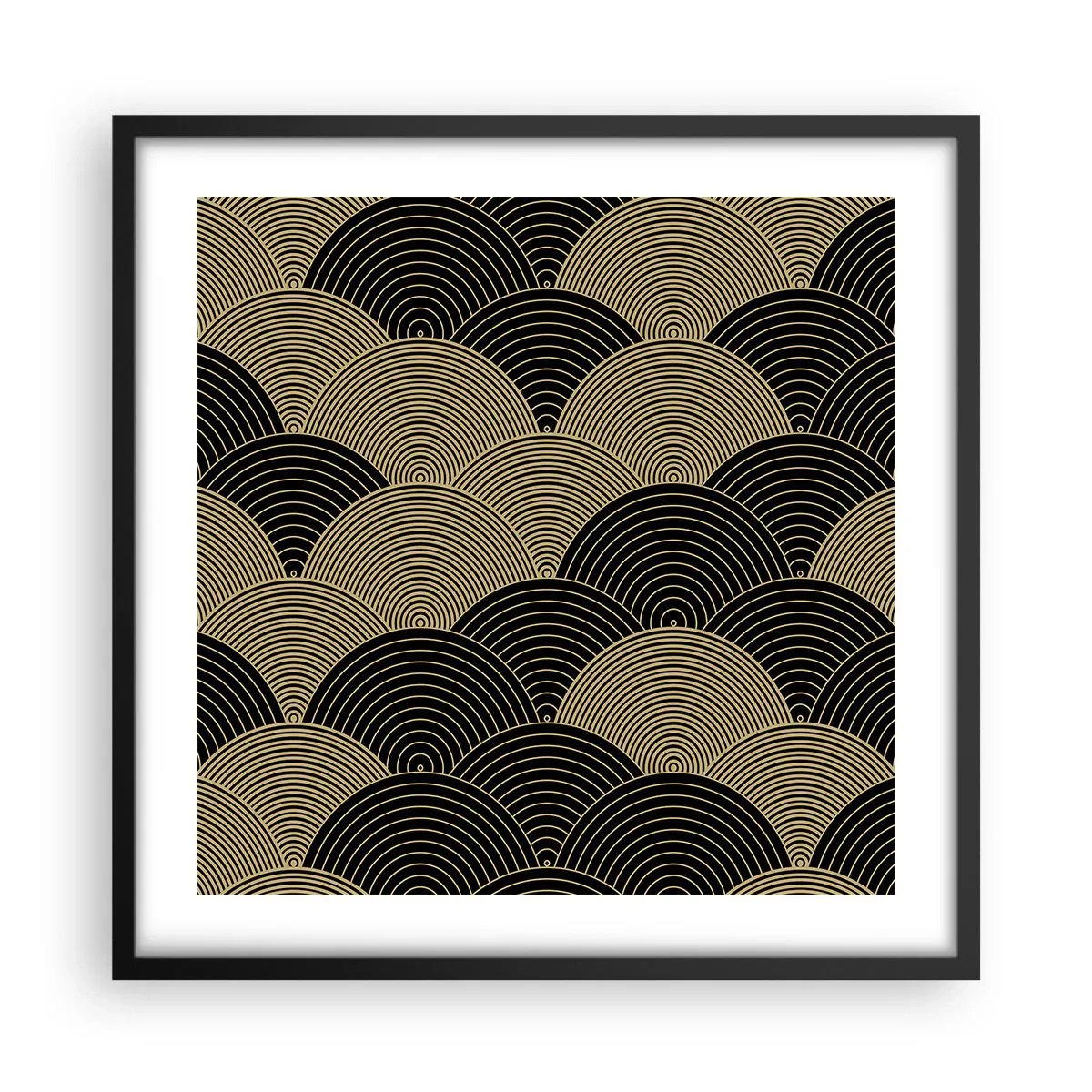 Poster in een zwarte lijst - Eenheid in veelheid - 50x50 cm