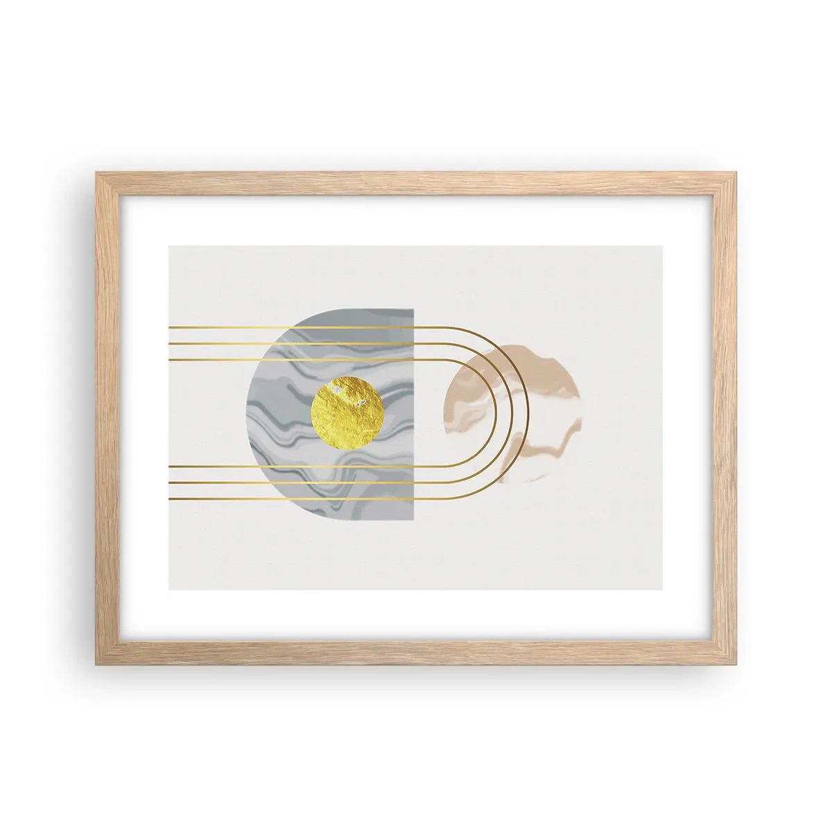 Een poster in een licht eiken lijst - Helderheid en schittering - 40x30 cm