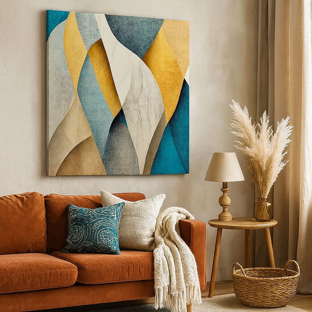 Schilderen op canvas - Ritme en beweging - 30x30 cm