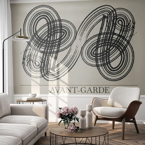 Fotobehang Premium Sand - Het kwam er spontaan uit - Minimalisme, Scandinavisch, Schrijven - 450x315 cm