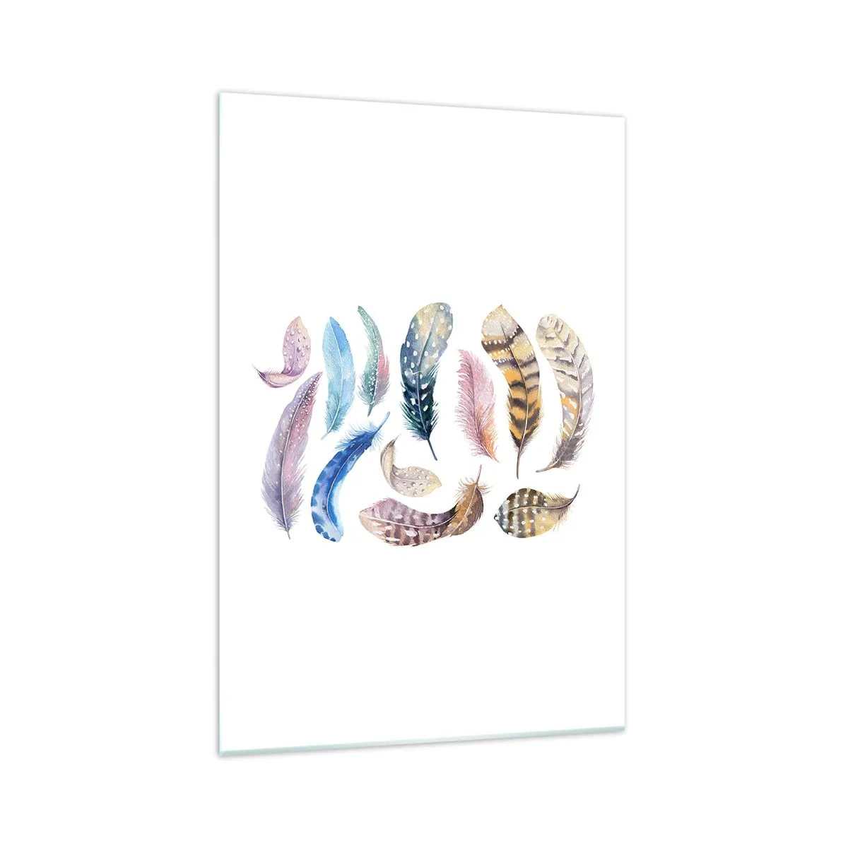 Schilderen op glas - Licht, bont en veelkleurig - 70x100 cm