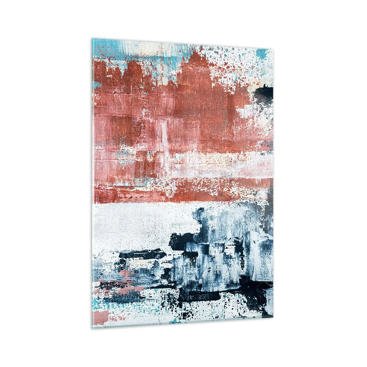 Schilderen op glas - Fifty Fifty abstract - 50x70 cm