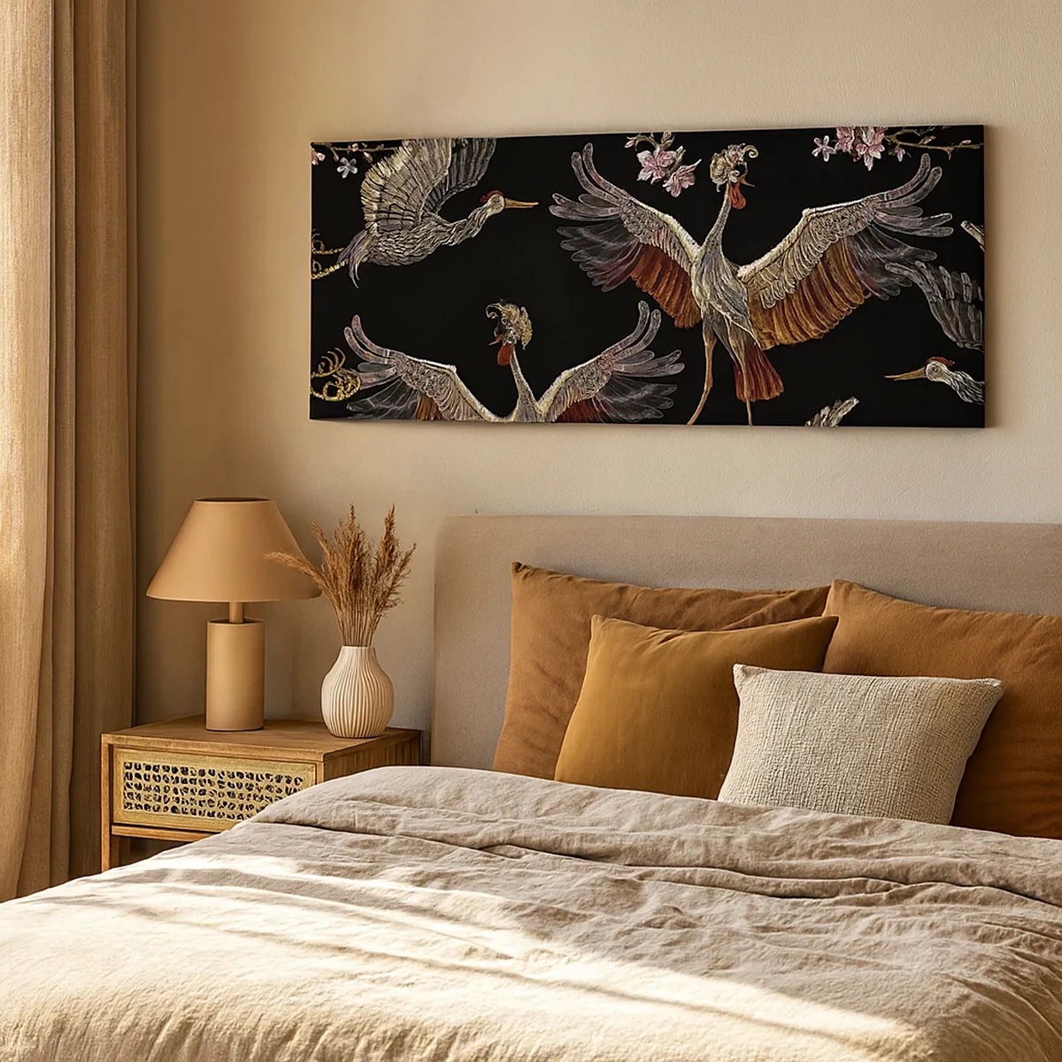 Schilderen op canvas - Een sprookjesvogel - 30x30 cm