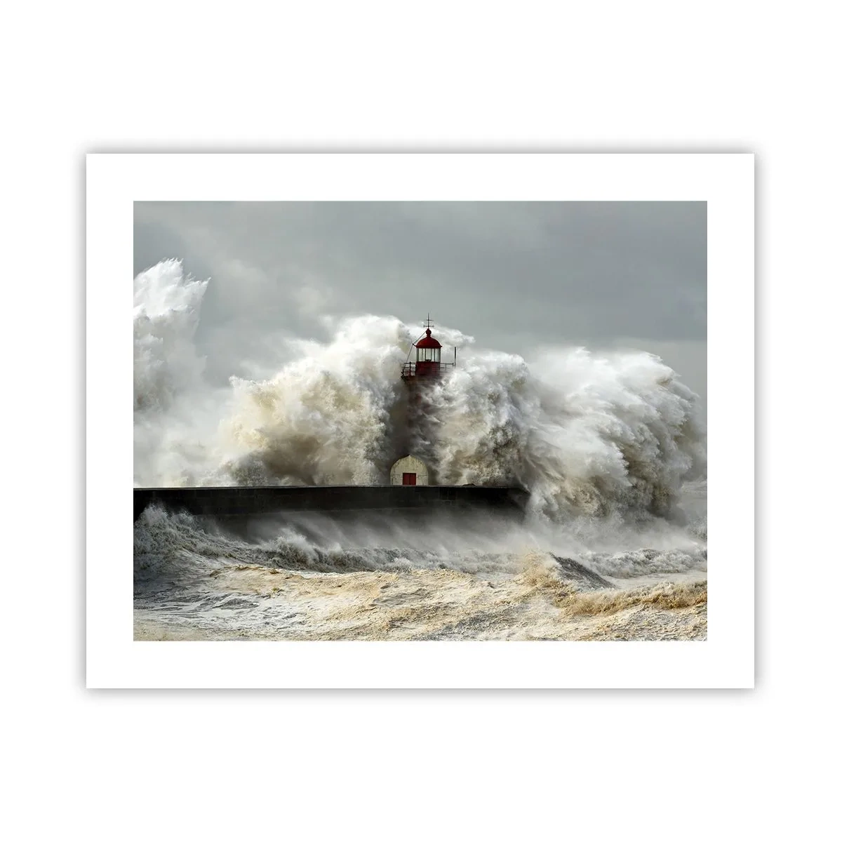 Poster - De woede van de oceaan - 50x40 cm