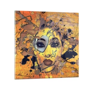 Schilderen op glas - Zonnige schoonheid - 70x70 cm