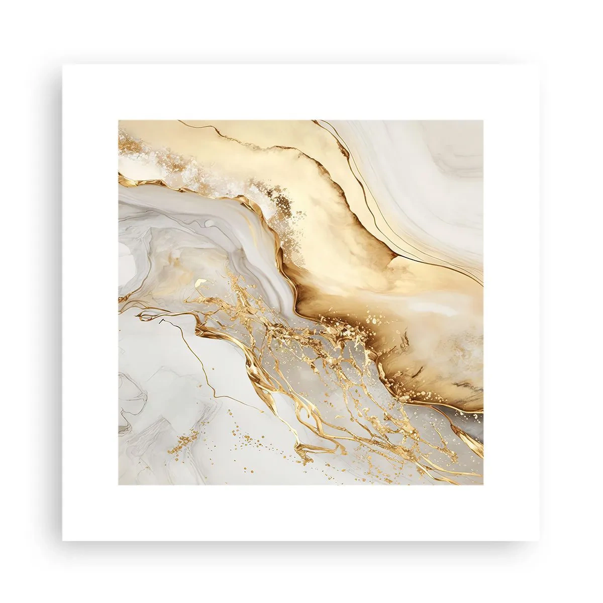 Poster - Abstractie: schoonheid en goedheid - 30x30 cm